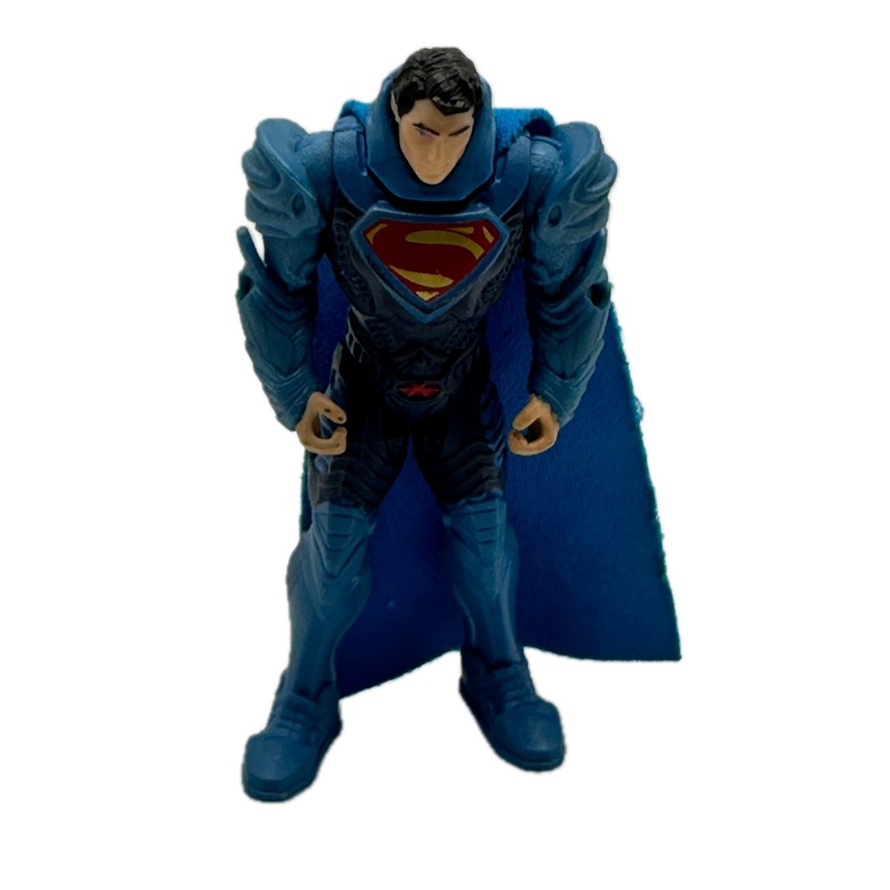 DC Superman Man of Steel Blue Kryptonian Armor Action Figure Mattel Y0792 4 Inch
